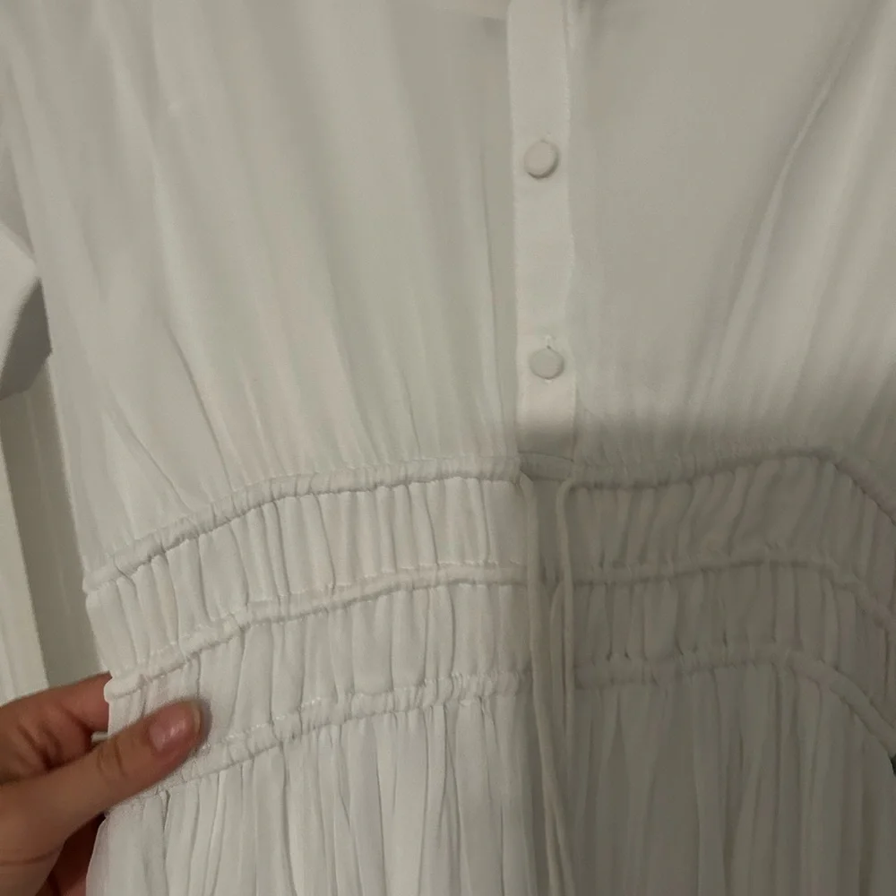 J. Crew brand new Elena shirtdress in Chiffon NWT Size 0 - Picture 7 of 8